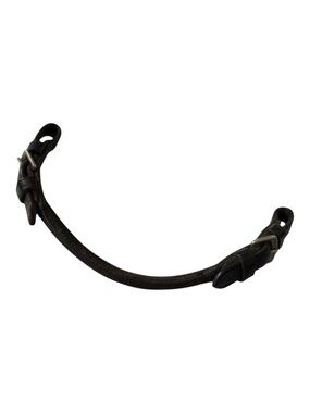Rolled Black Leather Grab Strap English Saddle